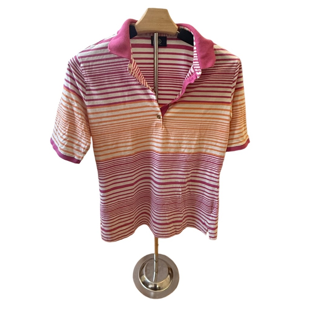 LUXURY Bogner Striped Women’s Polo in GUC Sz M